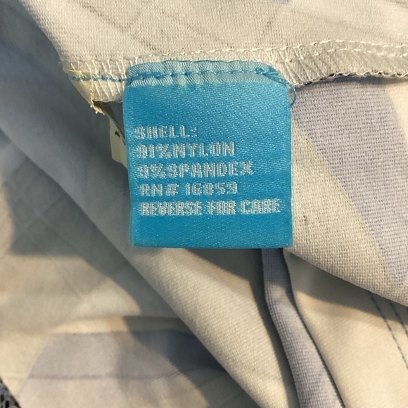 J. McLaughlin Brea Faux Wrap Dress Size XS Blue Black Optic Wave - Picture 7 of 7